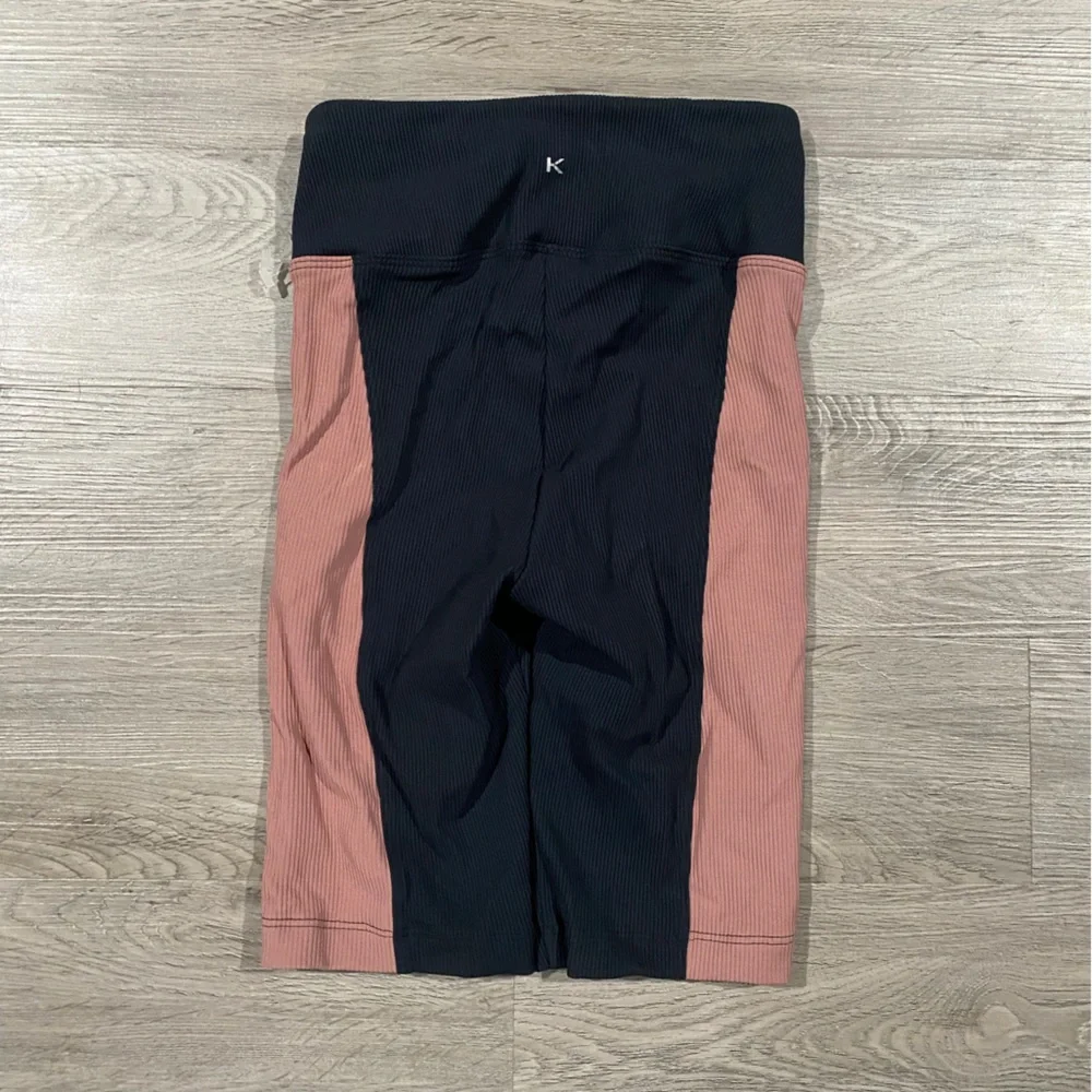 Koral Eternal Ribbed Biker Shorts Rib Black‎ and Pink High-Waisted XS